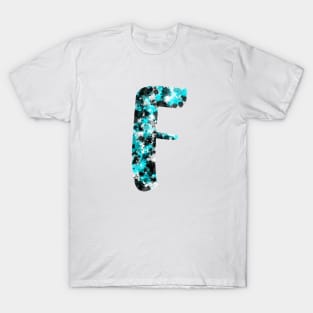 Paint Splash Letter F T-Shirt